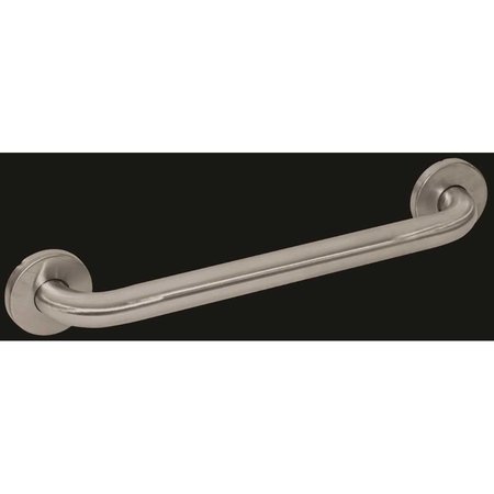 WINGITS Premium Series 12 in. x 1.25 in. Grab Bar in Satin Stainless Steel 15 in. Overall Length WGB5SS12